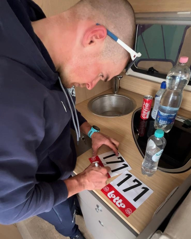 Signed bibnumbers Lukas Kubis - Antwerp Port Epic