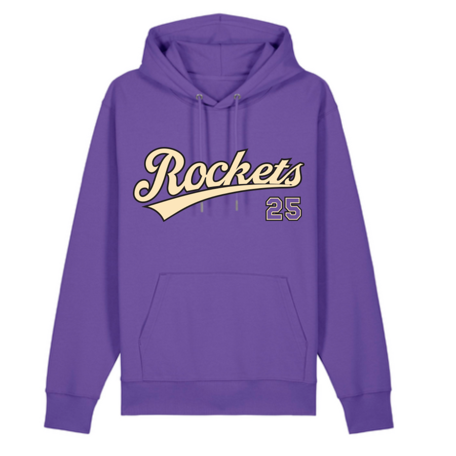 Rockets Hoodie - Number 25 - Purple or Black