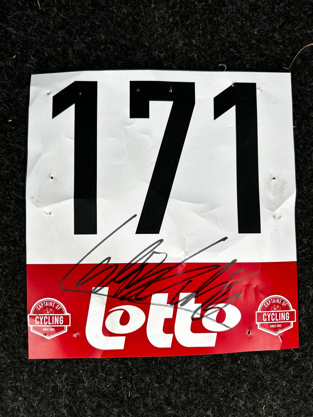 Signed bibnumbers Lukas Kubis - Antwerp Port Epic