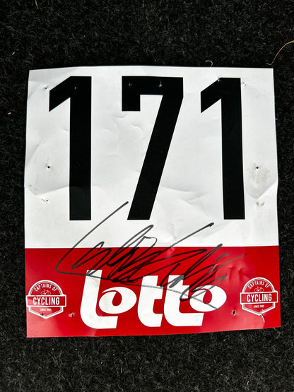 Signed bibnumbers Lukas Kubis - Antwerp Port Epic